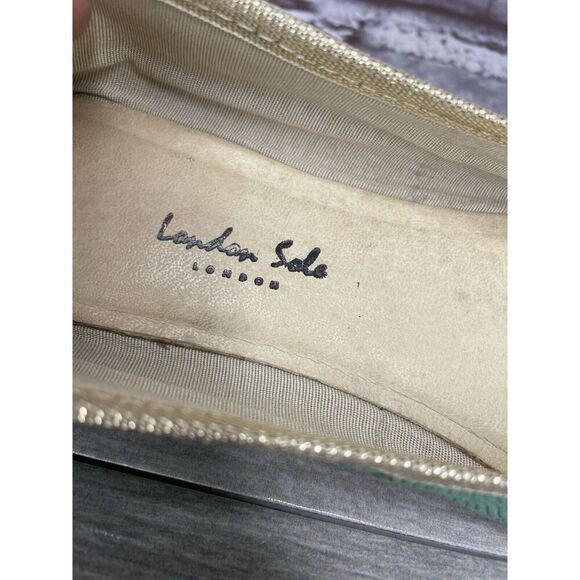 London Sole Green Leather Animal Print FRANCE Ballet Flats Women Sz 39EU/8.5M US - Picture 14 of 16